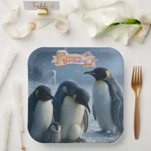 Gefeliciteerd met je verjaardag, familie van keize papieren bordje