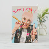 Gefeliciteerd met je verjaardag feestdagenkaart (Staand voorkant)