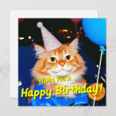 Gefeliciteerd met je verjaardag feestdagenkaart (Voorkant / Achterkant)