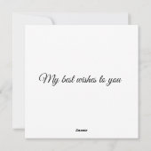 Gefeliciteerd met je verjaardag feestdagenkaart (Achterkant)