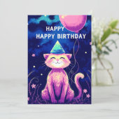 Gefeliciteerd met je verjaardag feestdagenkaart (Staand voorkant)