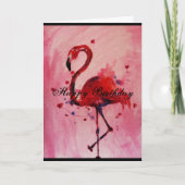 Gefeliciteerd met je verjaardag - Flamingo verjaar Kaart (Voorkant)
