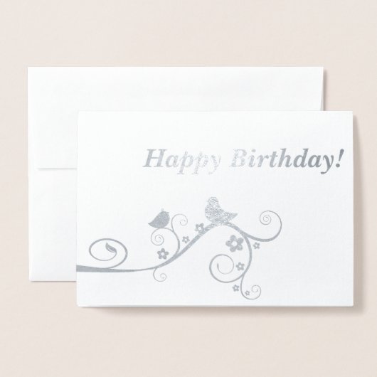 Gefeliciteerd met je verjaardag! folie kaarten (Voorkant met envelop)