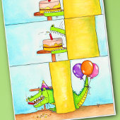 Gefeliciteerd met je verjaardag Gator Kaart