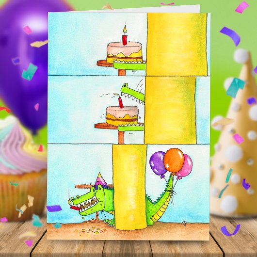 Gefeliciteerd met je verjaardag Gator Kaart