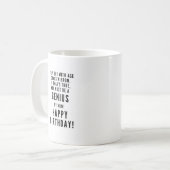 Gefeliciteerd met je verjaardag GENIUS sarcastisch Koffiemok (Voorkant links)
