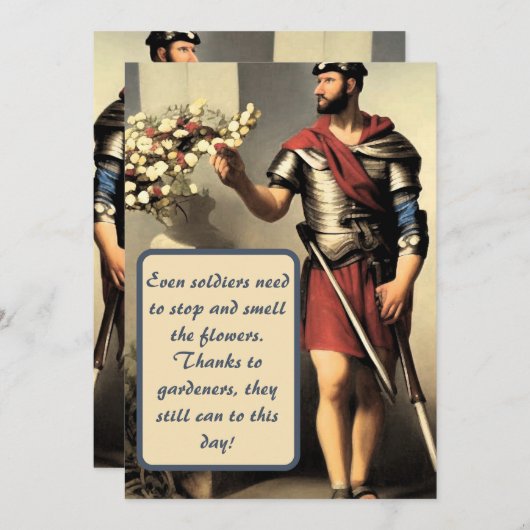 Gefeliciteerd met je verjaardag, geweldige tuinman kaart (Voorkant / Achterkant)