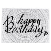 Gefeliciteerd met je verjaardag. groot cadeauzakje (Achterkant)