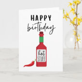 Gefeliciteerd met je verjaardag, hete waar! | Grap Kaart (Gele Bloem)