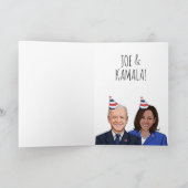 Gefeliciteerd met je verjaardag in Biden Harris Wh Kaart (Binnen)