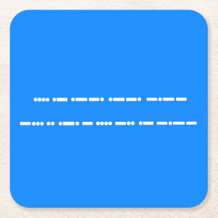 Gefeliciteerd met je verjaardag in Morse Code Kartonnen Onderzetters
