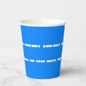 Gefeliciteerd met je verjaardag in Morse Code Papieren Bekers (Links)