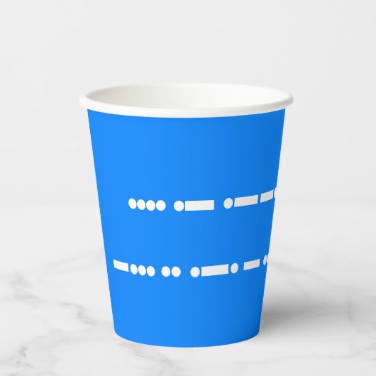 Gefeliciteerd met je verjaardag in Morse Code Papieren Bekers (Voorkant)