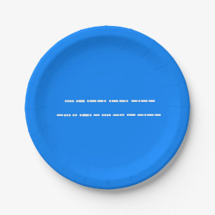 Gefeliciteerd met je verjaardag in Morse Code Papieren Bordje