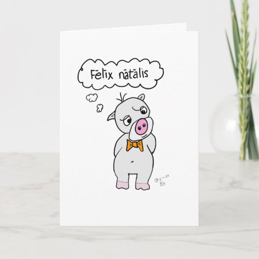 Gefeliciteerd met je verjaardag in PIG-Latin verja Bedankkaart (Voorkant)