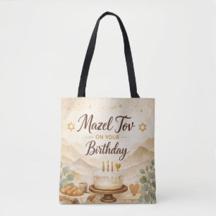Gefeliciteerd met je verjaardag - Joods verjaardag Tote Bag