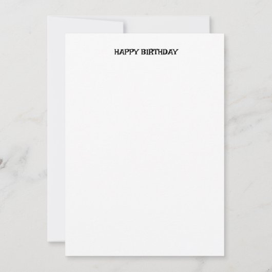 GEFELICITEERD MET JE VERJAARDAG KAART (Achterkant)