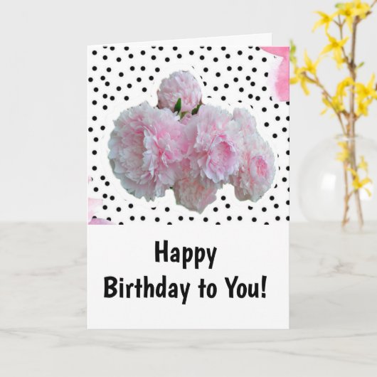 Gefeliciteerd met je verjaardag! Kaart (Gele Bloem)