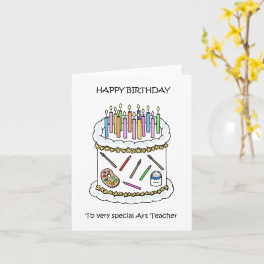 Gefeliciteerd met je verjaardag kaart (Gele Bloem)