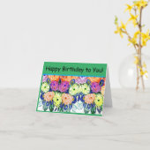 Gefeliciteerd met je verjaardag! Kaart (Gele Bloem)