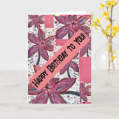 Gefeliciteerd met je verjaardag! Kaart (Gele Bloem)