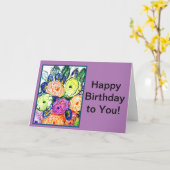 Gefeliciteerd met je verjaardag! Kaart (Gele Bloem)