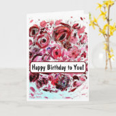 Gefeliciteerd met je verjaardag! Kaart (Gele Bloem)