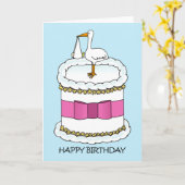 Gefeliciteerd met je verjaardag kaart (Gele Bloem)