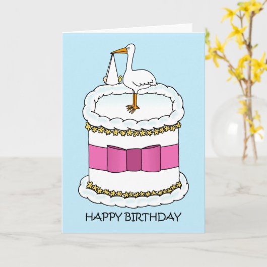 Gefeliciteerd met je verjaardag kaart (Gele Bloem)