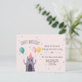 Gefeliciteerd met je verjaardag Kitty ansichtkaart Briefkaart (Staand voorkant)