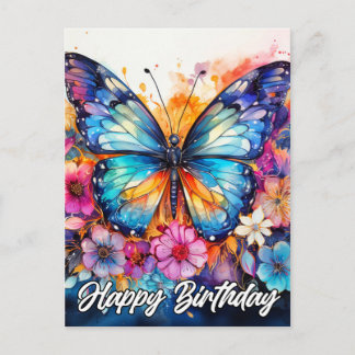 Gefeliciteerd met je verjaardag | Kleurrijke Mooie Briefkaart