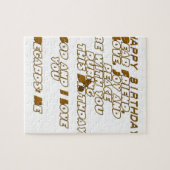 Gefeliciteerd met je verjaardag legpuzzel (Horizontaal)