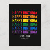 Gefeliciteerd met je verjaardag LGBT Pride LGBTQ T Briefkaart (Voorkant)