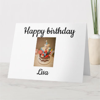 Gefeliciteerd met je verjaardag Lisa Kaart