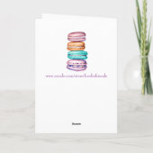 Gefeliciteerd met je verjaardag | Macaron Pun Kaart (Achterkant)
