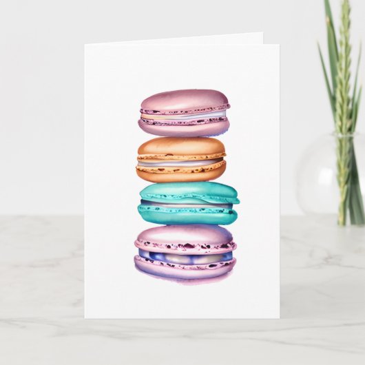 Gefeliciteerd met je verjaardag | Macaron Pun Kaart (Voorkant)
