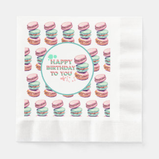 Gefeliciteerd met je verjaardag | Macaron Servet