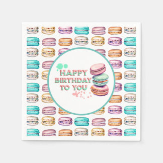 Gefeliciteerd met je verjaardag | Macaron Servet