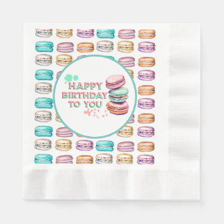 Gefeliciteerd met je verjaardag | Macaron Servet