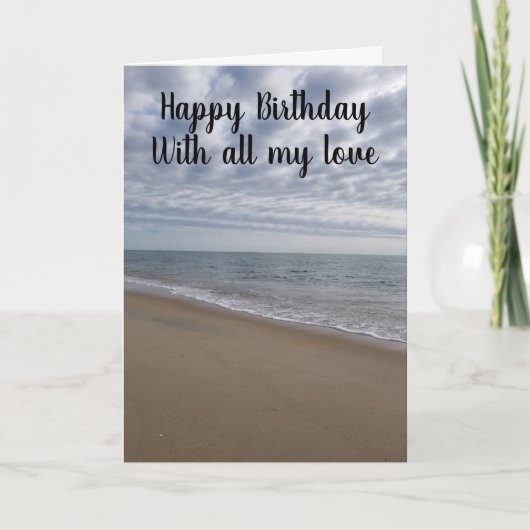 GEFELICITEERD MET JE VERJAARDAG MET *ALLE LIEFDE* KAART (Voorkant)