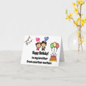 Gefeliciteerd met je verjaardag, mijn broer van ee kaart (Gele Bloem)