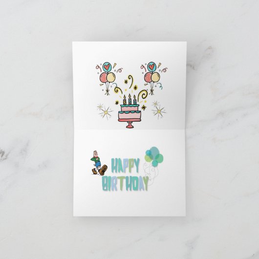 Gefeliciteerd met je verjaardag, mijn broer van ee kaart (Binnen)