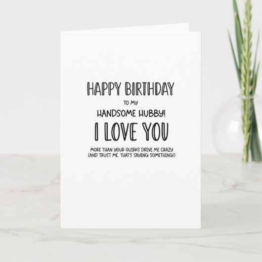 Gefeliciteerd met je verjaardag, mijn knappe man.. kaart (Voorkant)