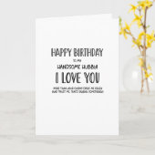 Gefeliciteerd met je verjaardag, mijn knappe man.. kaart (Gele Bloem)