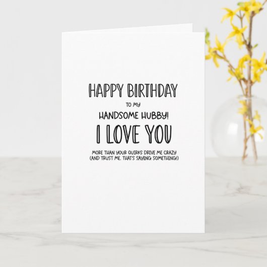 Gefeliciteerd met je verjaardag, mijn knappe man.. kaart (Gele Bloem)