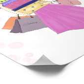 Gefeliciteerd met je verjaardag, mode illustratie poster (Hoek)