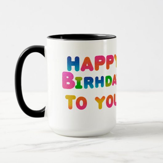 Gefeliciteerd met je verjaardag mok (Links)