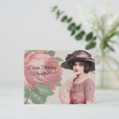 Gefeliciteerd met je verjaardag, mooi - Vintage da Briefkaart (Staand voorkant)