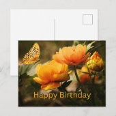 Gefeliciteerd met je verjaardag Mooie Gele Bloemen Briefkaart (Voorkant / Achterkant)