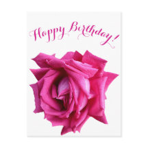 Gefeliciteerd met je verjaardag mooie hete roze ro